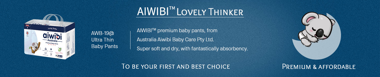 Disposable Premium Ultra Thin & Light Aiwibi Baby Pants With Super Absorbenct Capacity