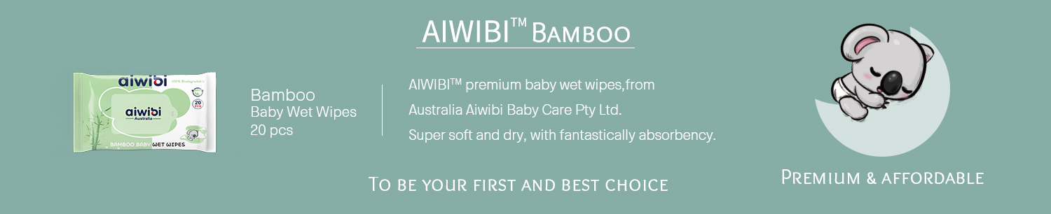100% Bamboo Baby Wet Wipes 20 Pcs