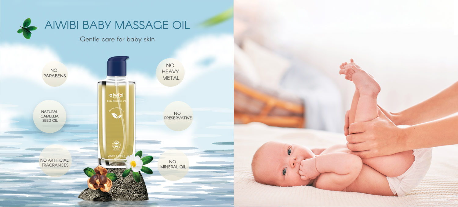 Натуральное массажное масло для младенцев с семенами камелии, расслабляющее и помогающее заснуть